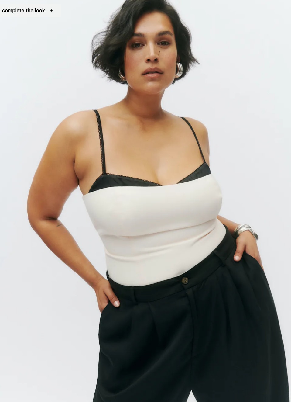 Reformation Melanie Top Ecru Plus 22 Nwt